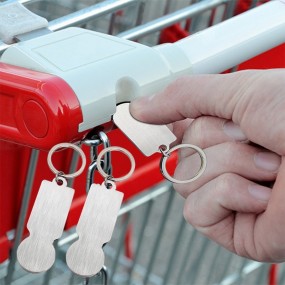 Metall Einkaufswagenlöser personalisieren und bedrucken...