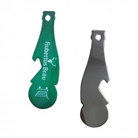 Einkaufswagenlöser mit Gravur und Flaschenöffner
