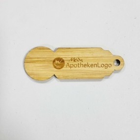 Einkaufswagenlöser Holz / Bambus gravieren/bedrucken la...